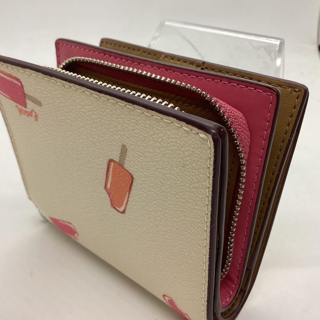 セール　COACH アイス　ポップ柄 二つ折り　コンパクト財布