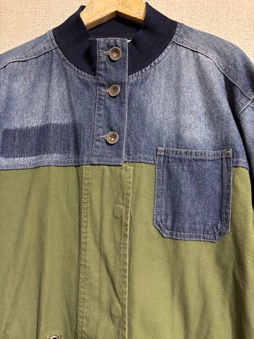 デニム コンビ モッズコート Reef 異素材 未使用