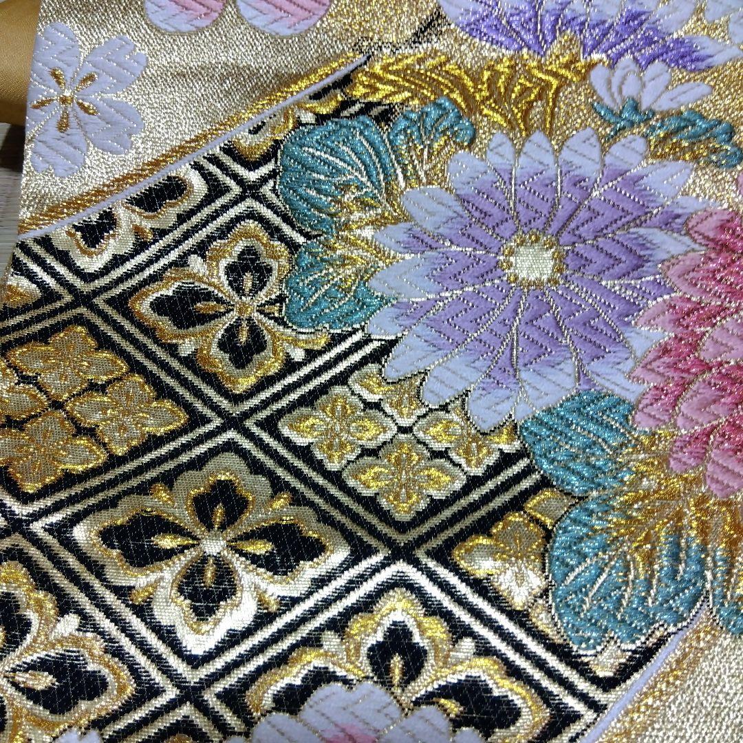 【中古帯リメイク】和楽器　琴　油単　ゆたん