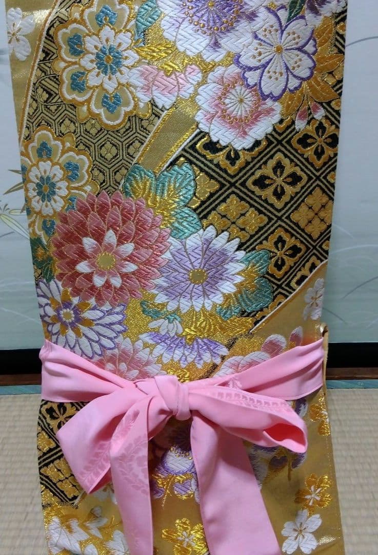 【中古帯リメイク】和楽器　琴　油単　ゆたん