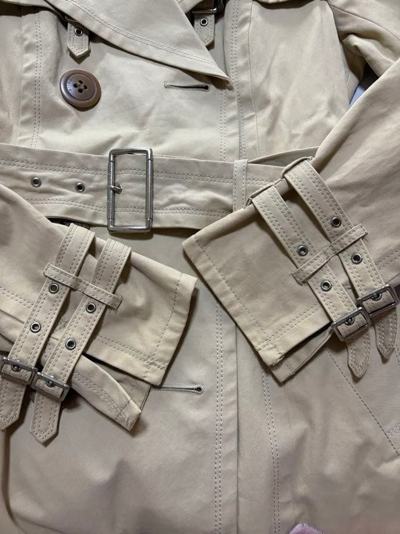 【BURBERRY BLUE LABEL】 トレンチコート　ミディアム丈