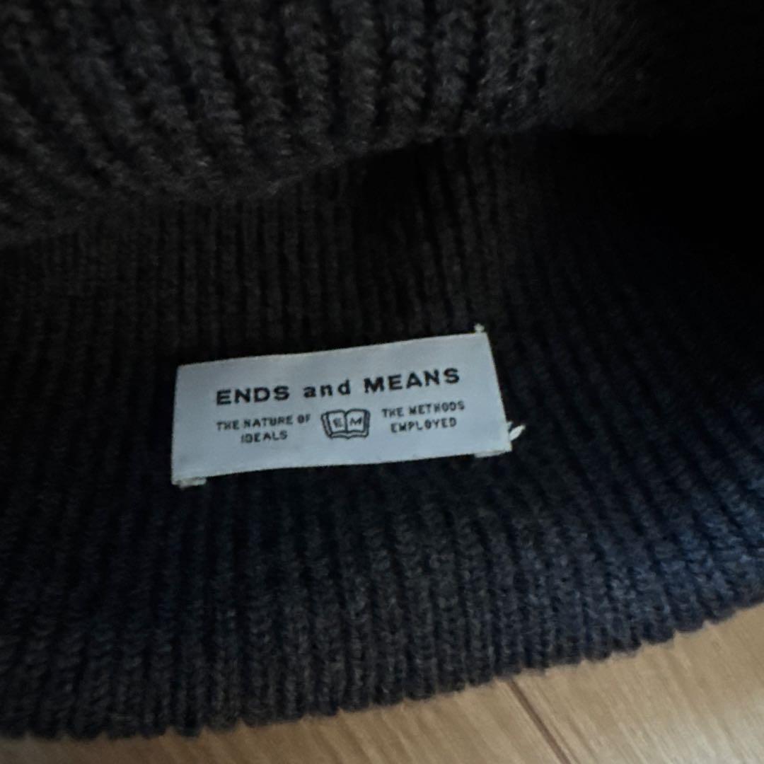 ends and means メリノウール ニットキャップ