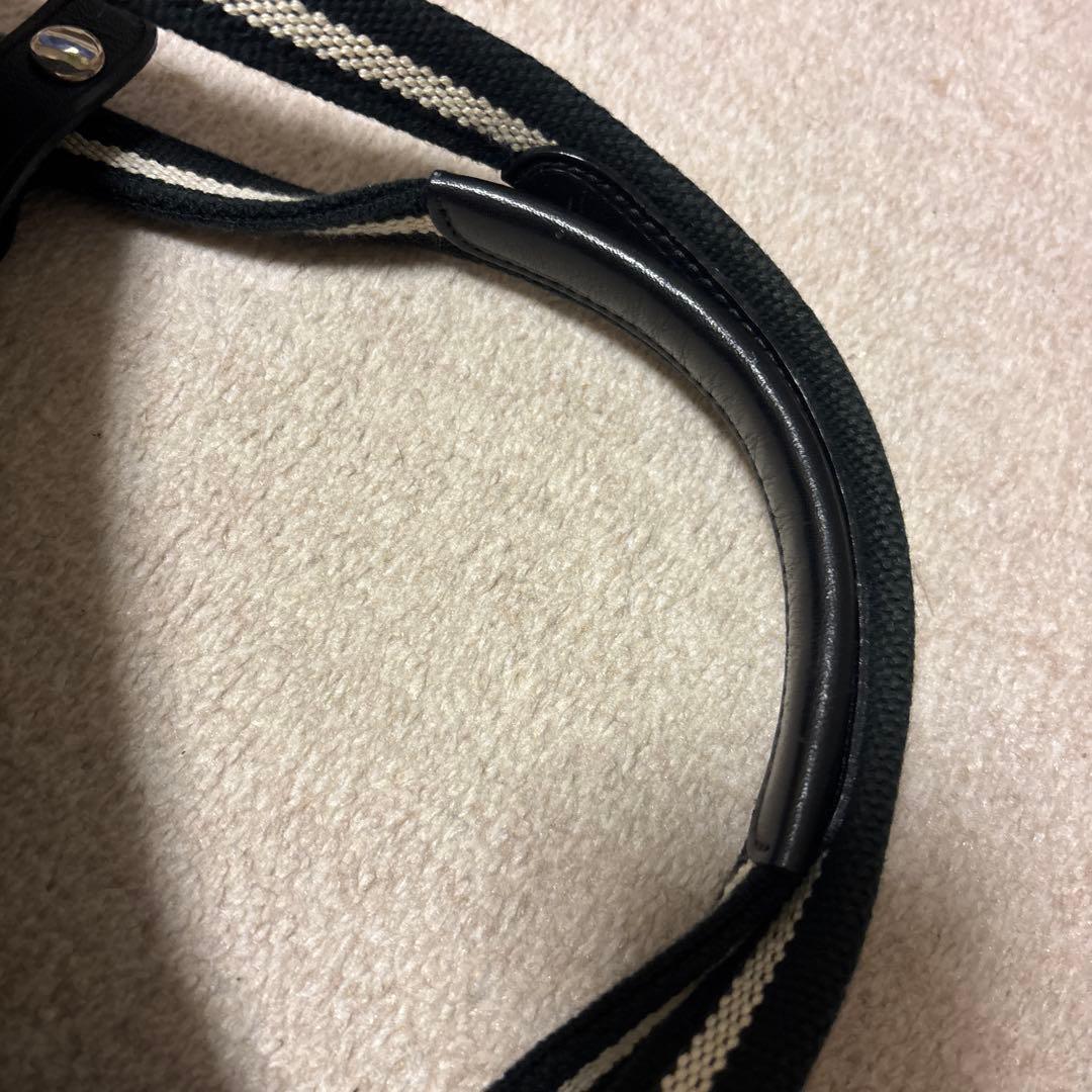 アニエスべーの2WAY ボストン ショルダーバッグ 黒ナイロン
