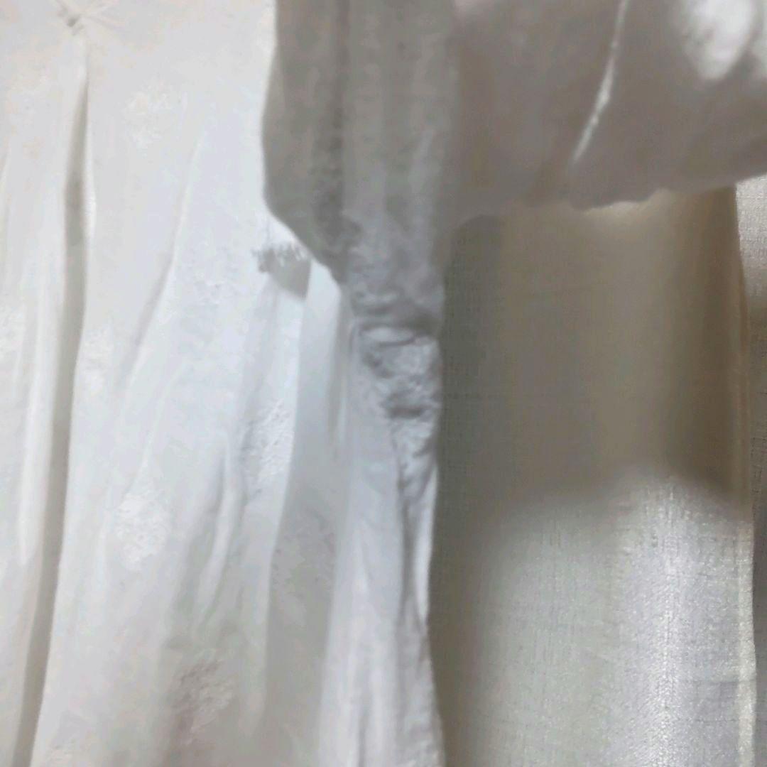 難あり美品✦HOUSE OF LOTUS/コットン刺繍タッセルワンピース/M/白