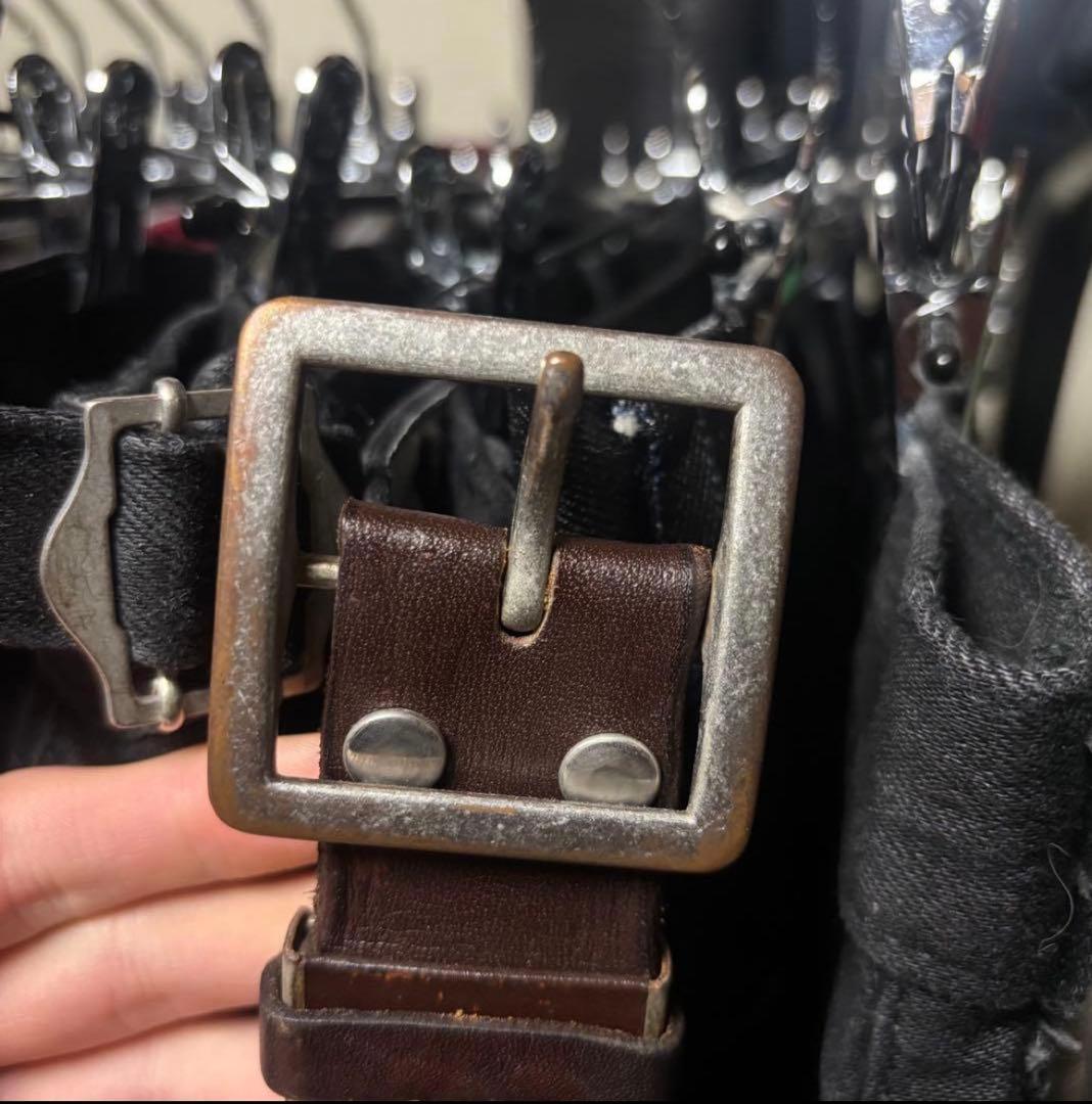 小物 vintage leather studs belt y2k HTC afb