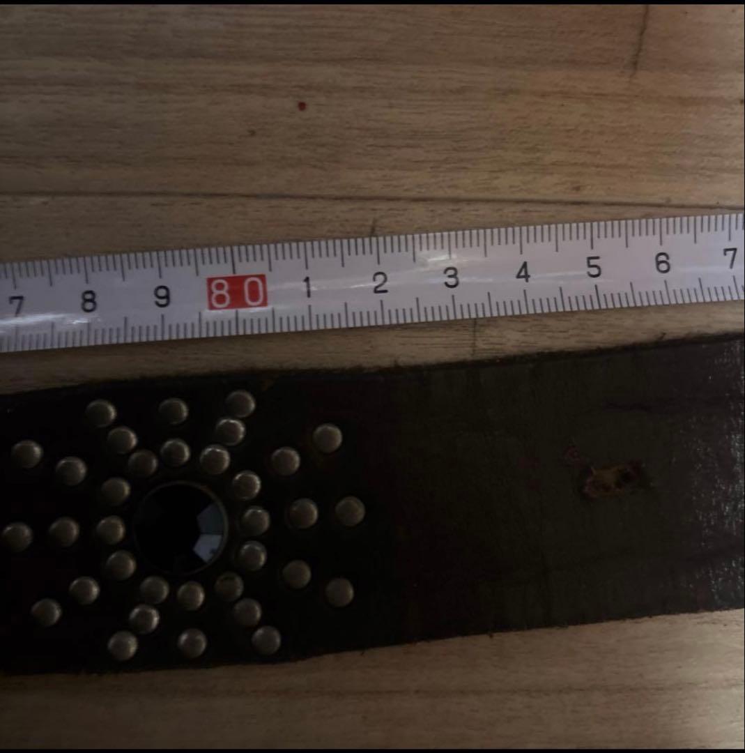 小物 vintage leather studs belt y2k HTC afb