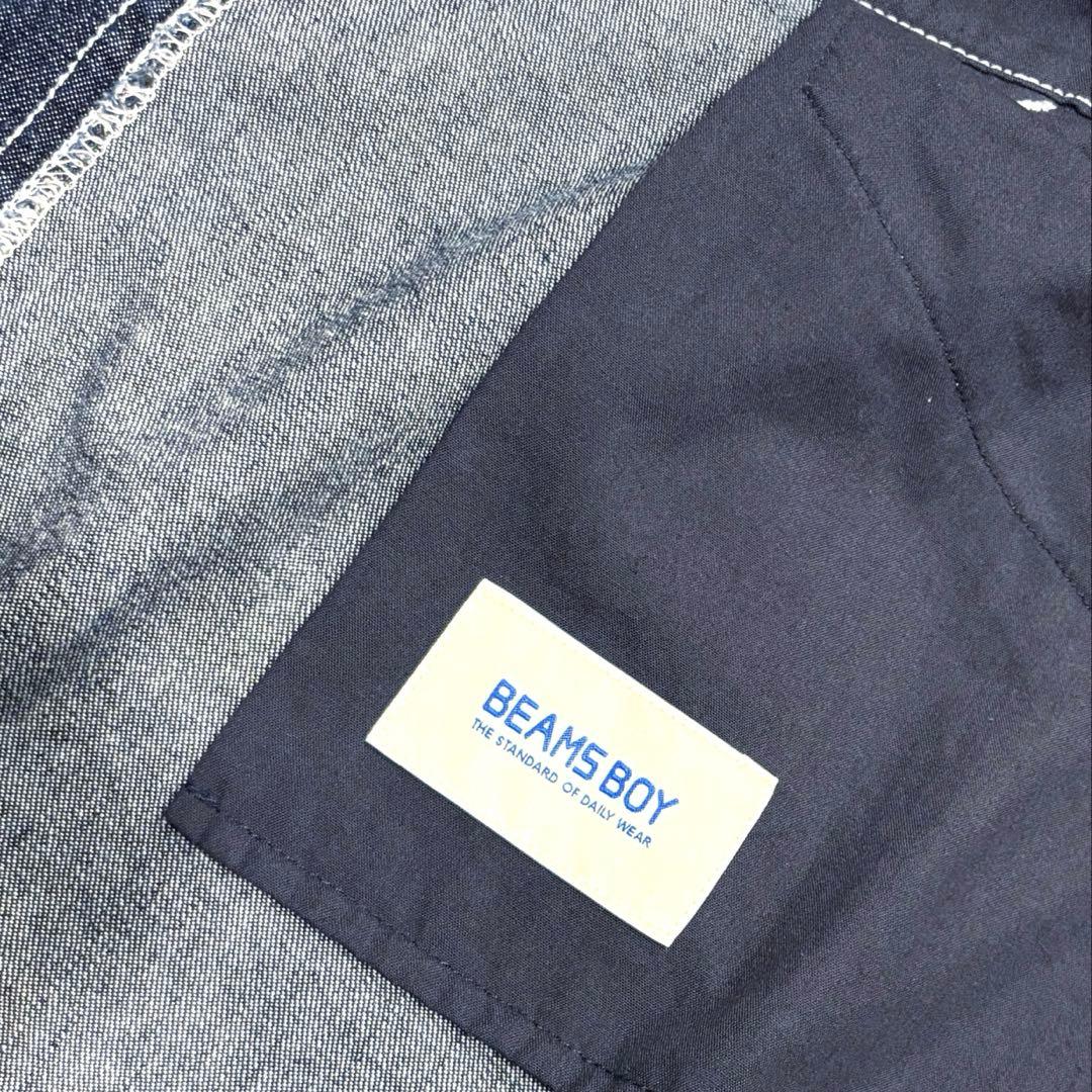 BEAMS BOY ビームスボーイ　ラップ プリーツ スカート　デニムスカート