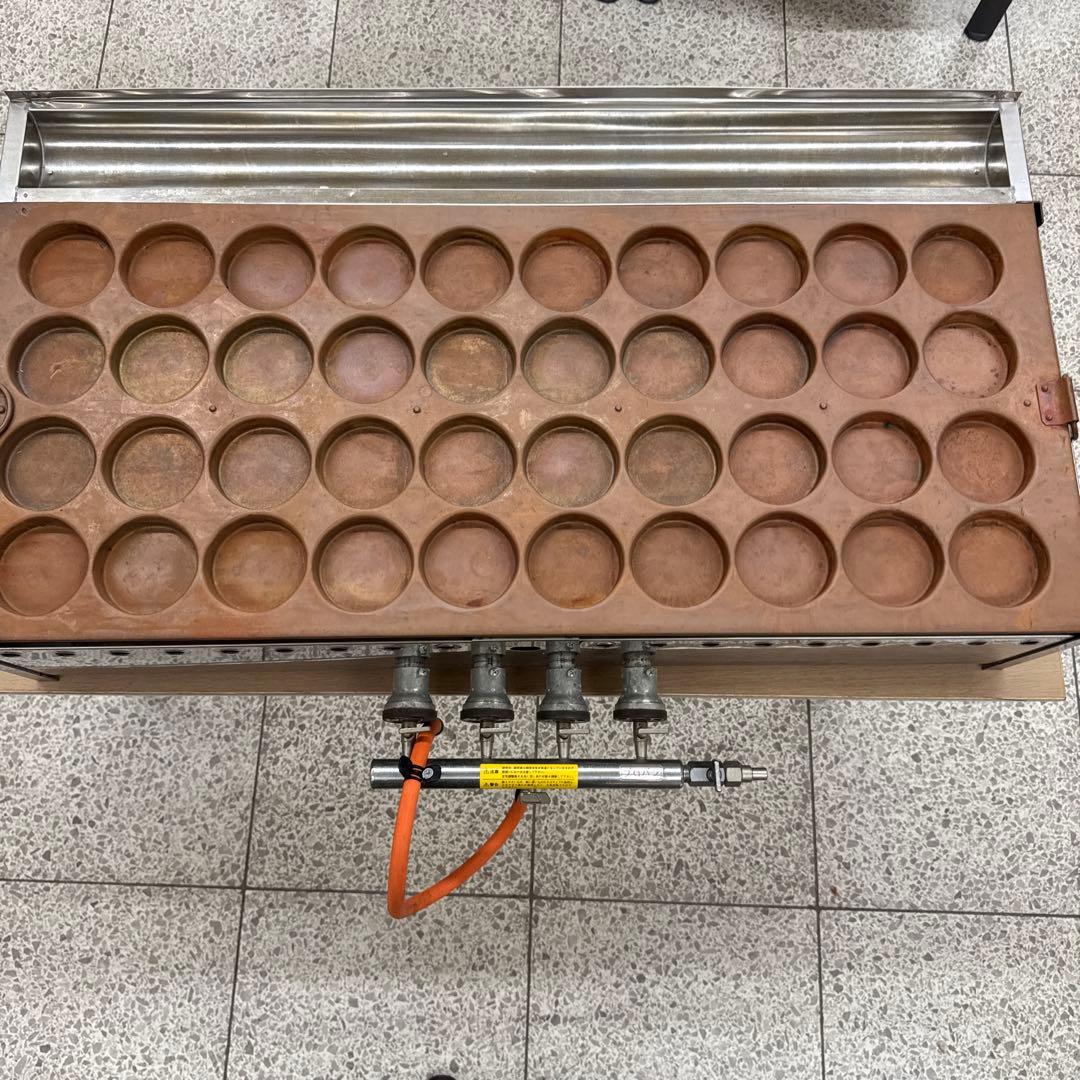 銅製 大判焼き機40穴 ガスバーナー付き