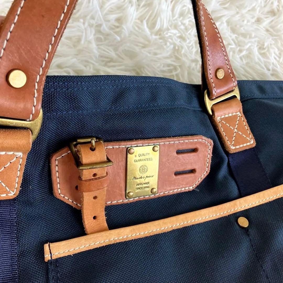 美品 master-piece マスターピース ボストンバッグ 2WAY
