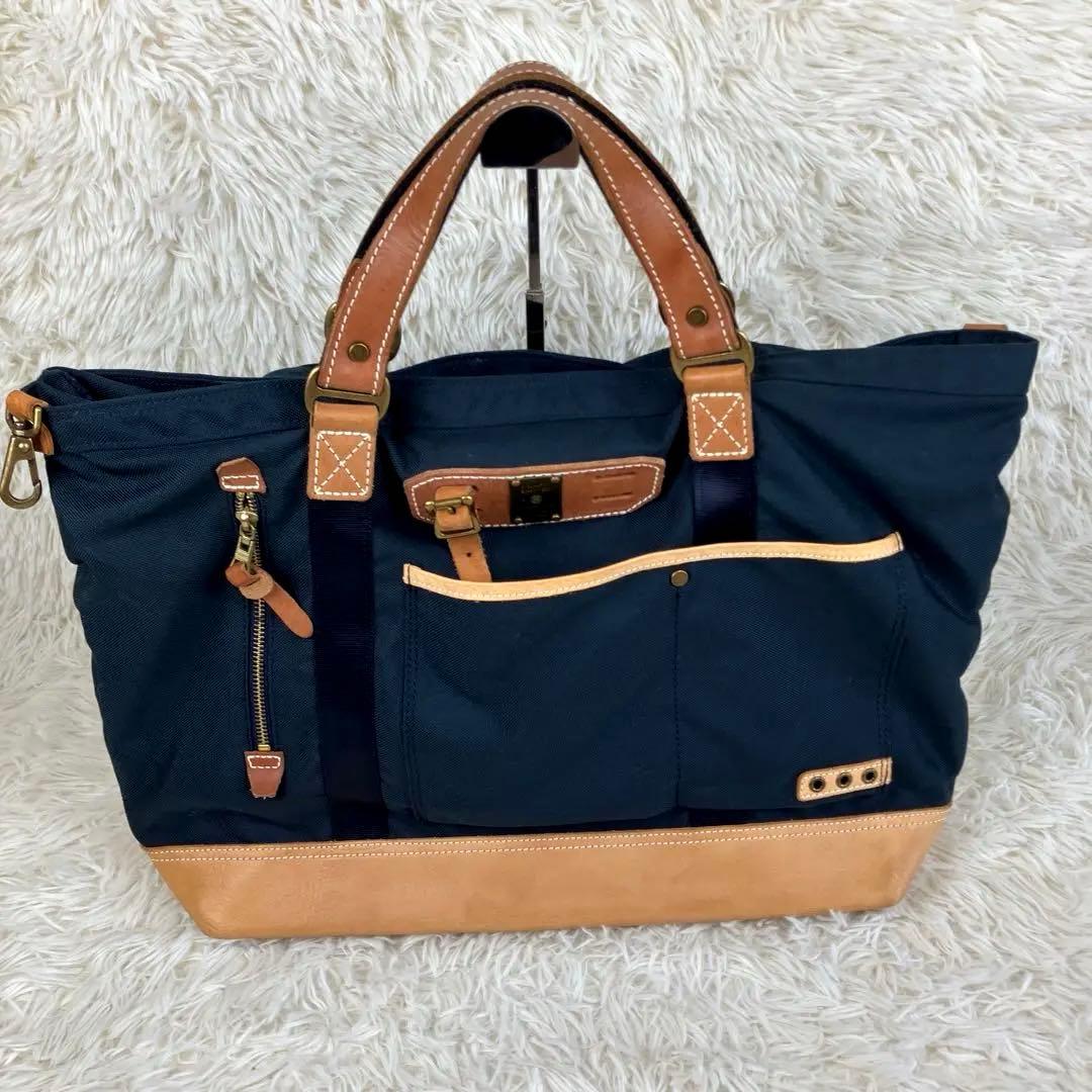 美品 master-piece マスターピース ボストンバッグ 2WAY