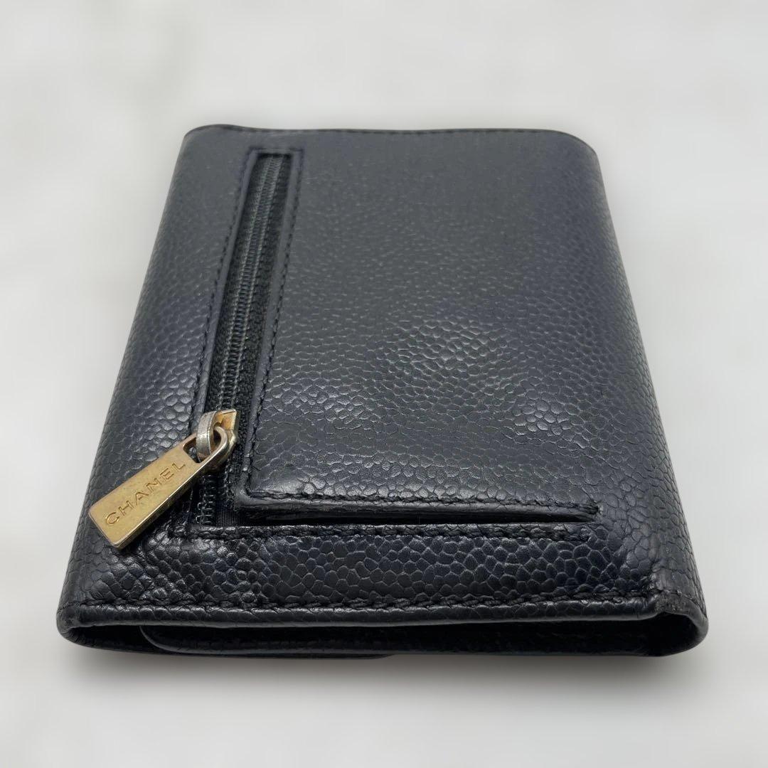 【mh/11.17/25】シャネル つ折り財布 ココマーク ゴールド金具