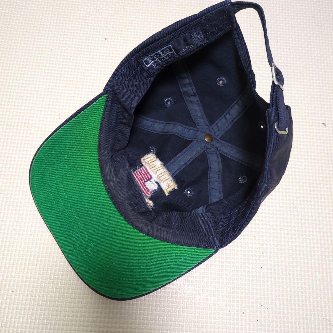 USA製 つば裏緑　グリーン　国旗　polo キャップ