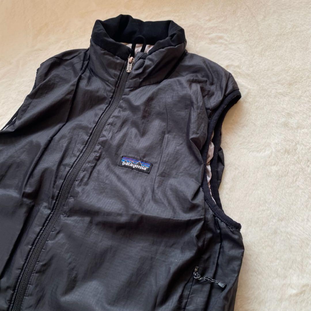 00s Patagonia マイクロパフベスト　パフボール　黒　ナイロン　S