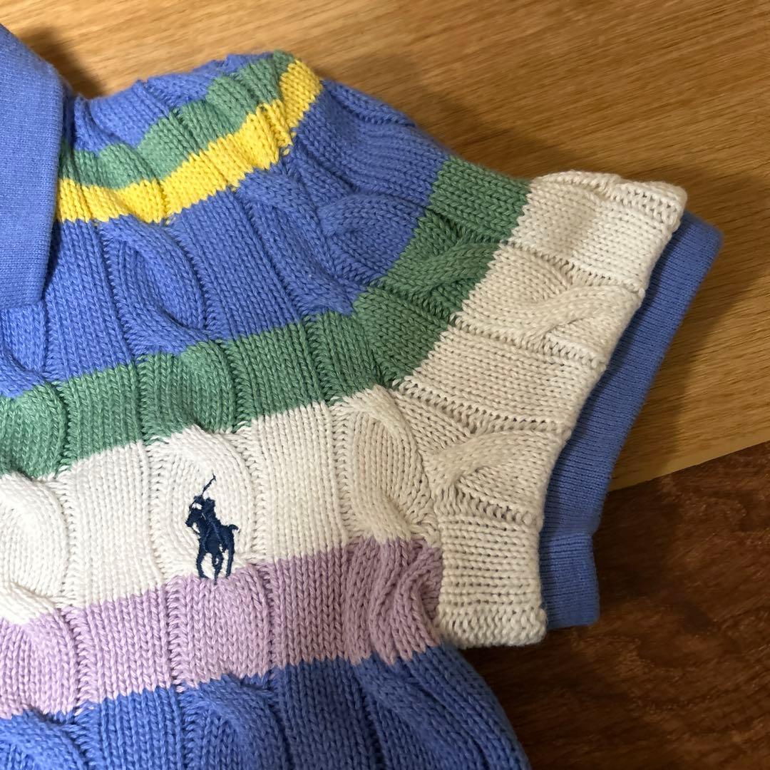 POLO RALPH LAUREN ケーブルニットポロシャツ Sサイズ