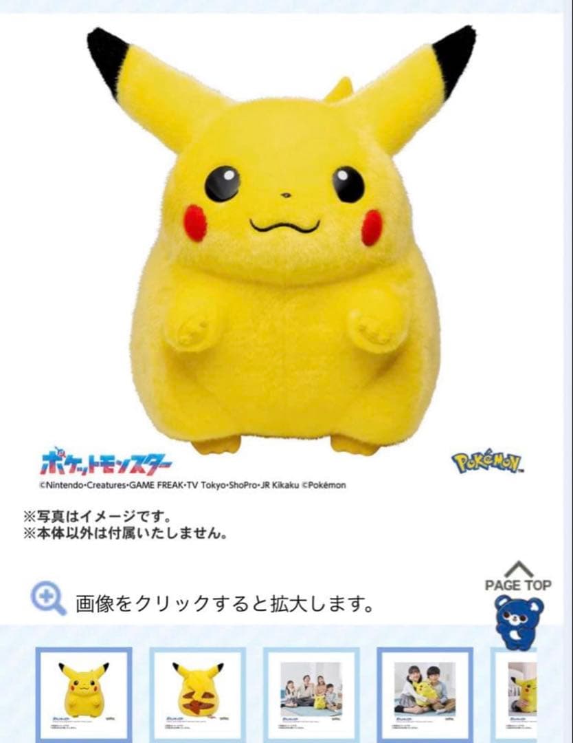 ポケモン30周年記念 おかえり！ピカチュウ1/1　ぬいぐるみ 即日発送