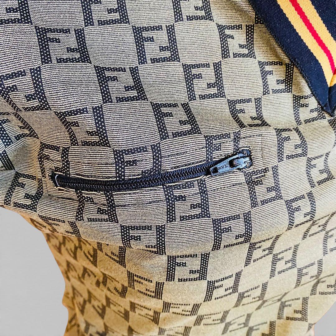 美品＊FENDI FF Zucca ポロシャツ 半袖 Size M イタリア製