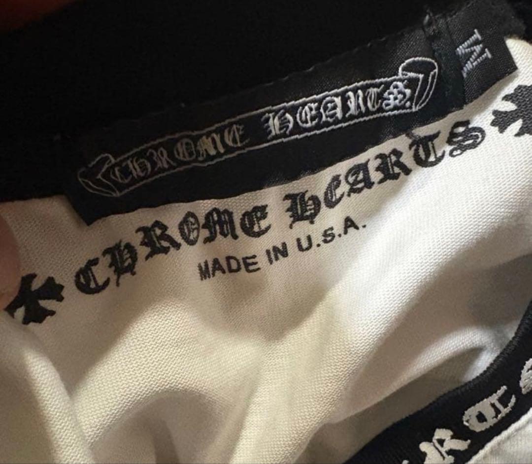 CHROME HEARTS ロングスリーブTシャツ ホワイト/ブラック