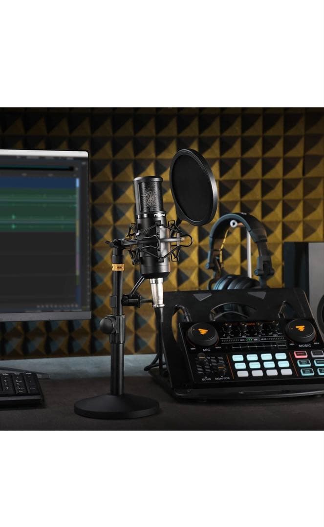 MAONO XLR-3.5mmマイク コンデンサーマイク マイクセット