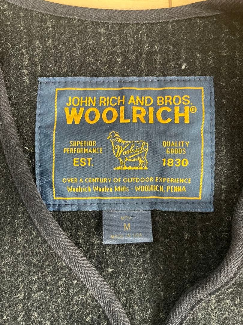 Woolrichウールリッチブラウンズビーチ風ベストMサイズ