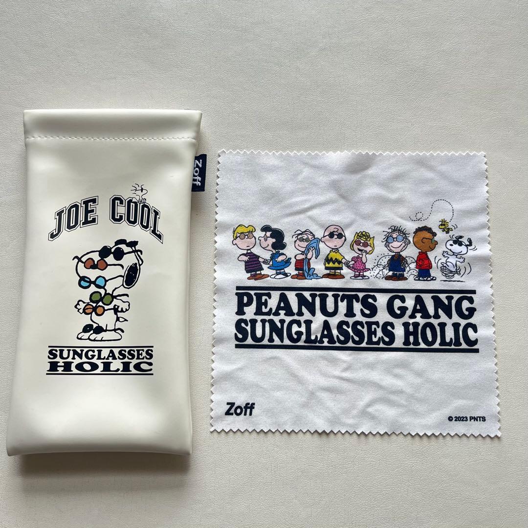 【極美品】Zoff×PEANUTS スヌーピーデザイン　サングラス 度なし 黒