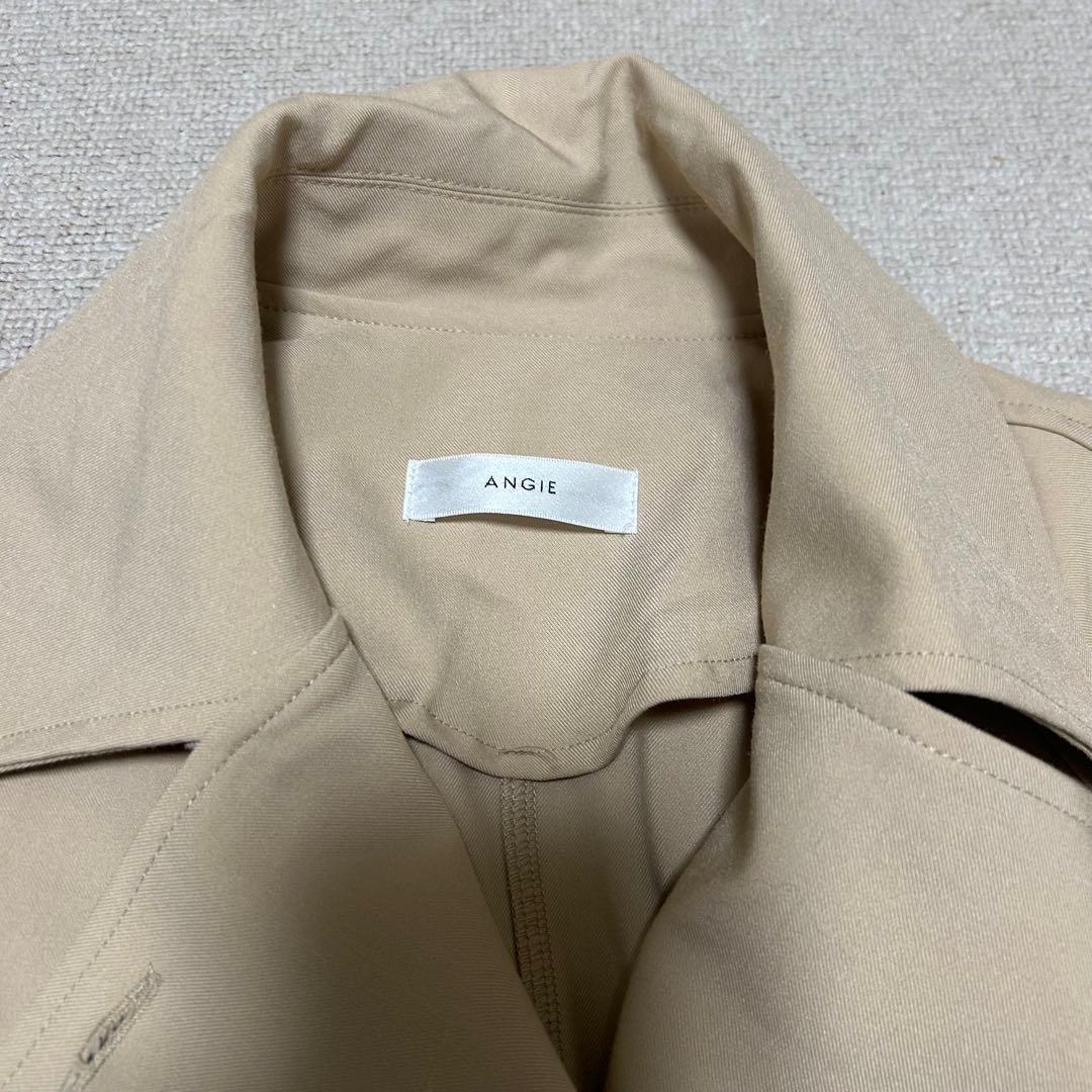 アユ超美品❣️ANGIE ショートトレンチコート ベージュ フリー