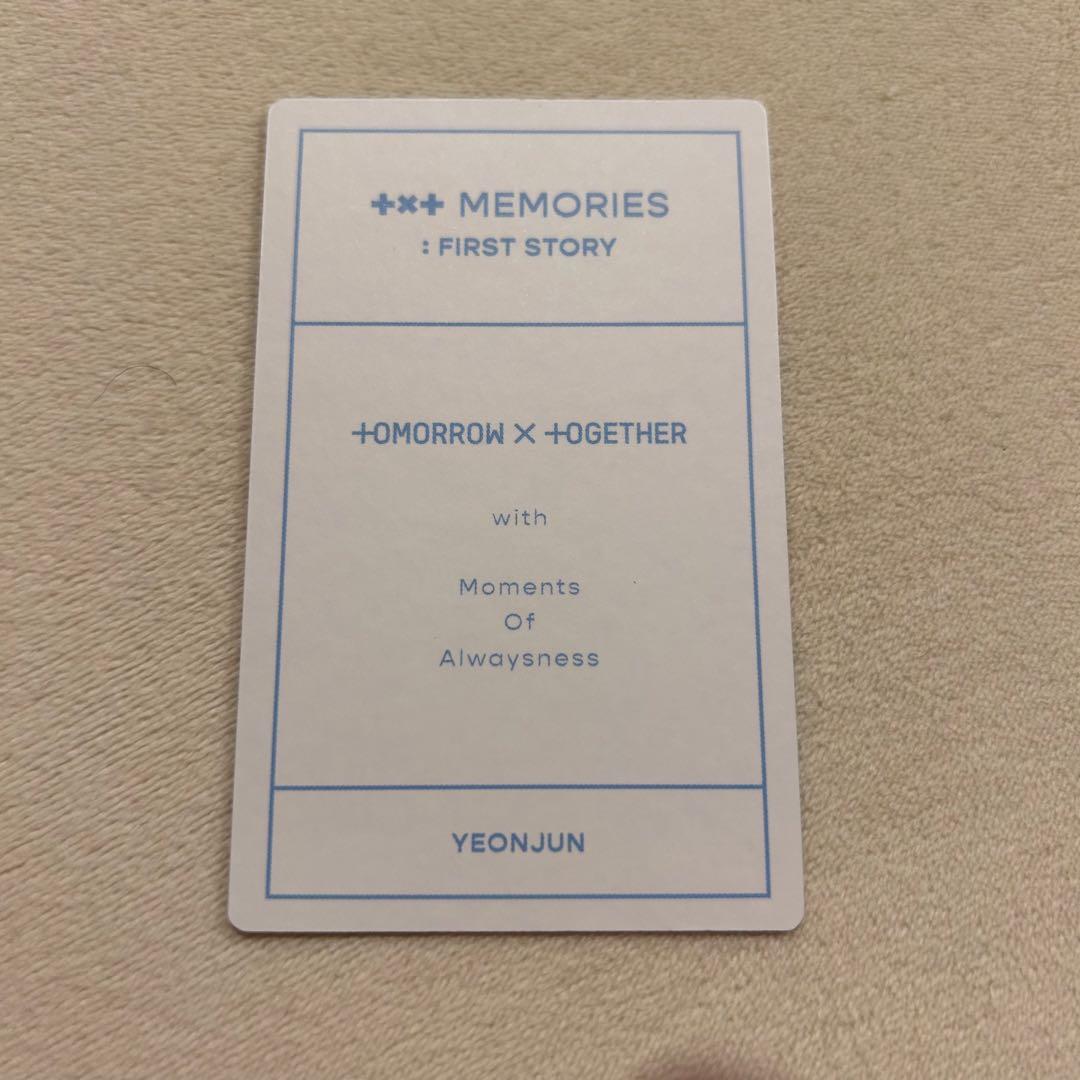 TXT MEMORIES FIRST STORY ヨンジュン トレカ付き　DVD