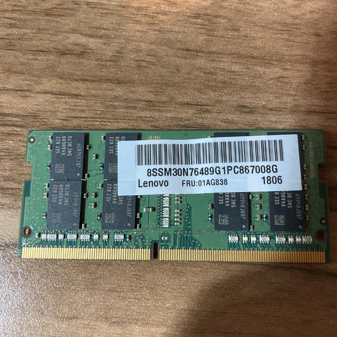 サムスン Samsung DDR4 2666 16GB ×1枚　計16GB