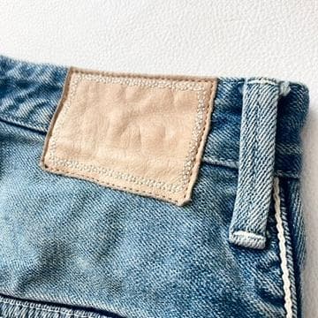【完売】ミナペルホネン　現行 always デニムパンツ ワイドストレート 34