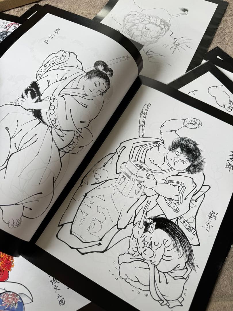 彫まさ 画集 下絵 刺青 彫師 tattoo 和彫