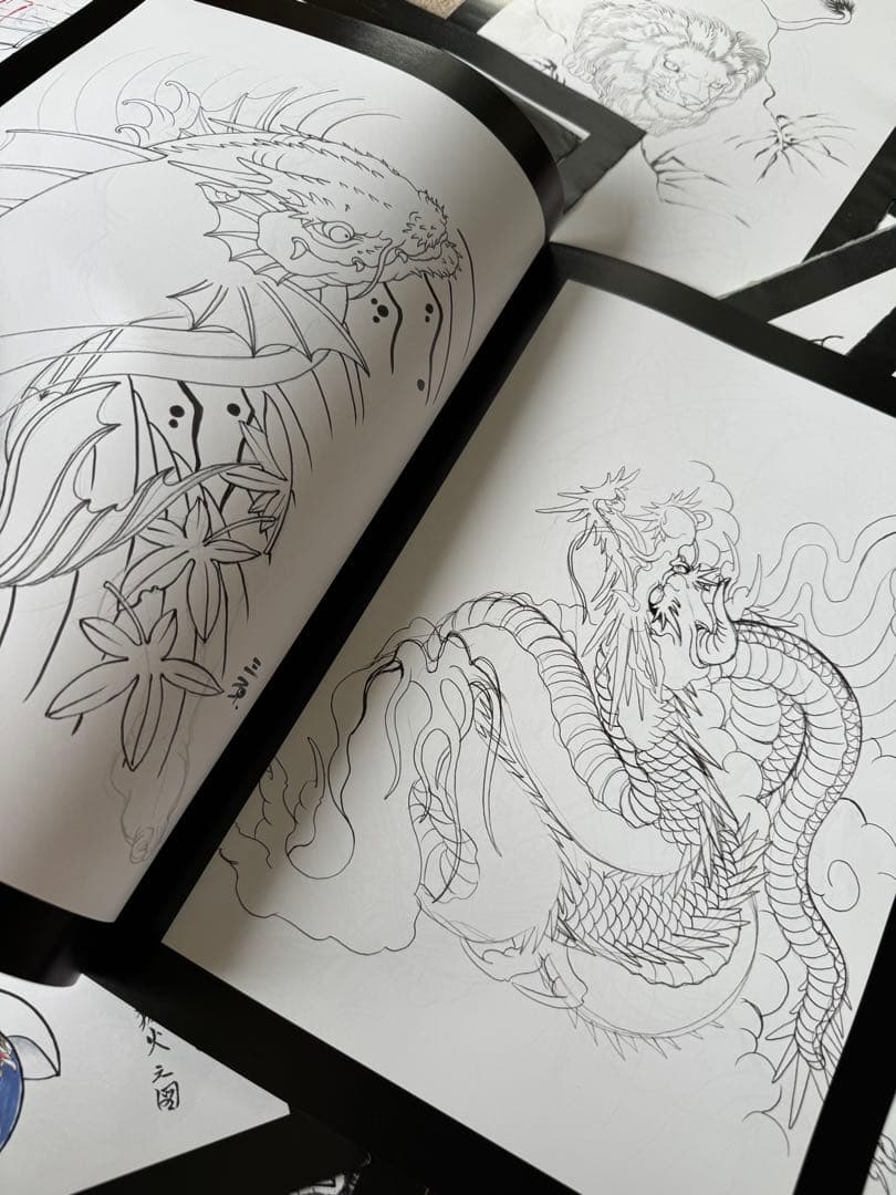 彫まさ 画集 下絵 刺青 彫師 tattoo 和彫
