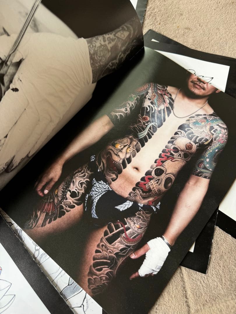 彫まさ 画集 下絵 刺青 彫師 tattoo 和彫