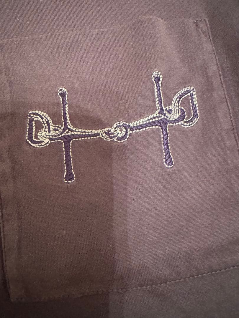 美品✨エルメス 刺繍Tシャツ 34サイズ(S相当)クリーニング済み★