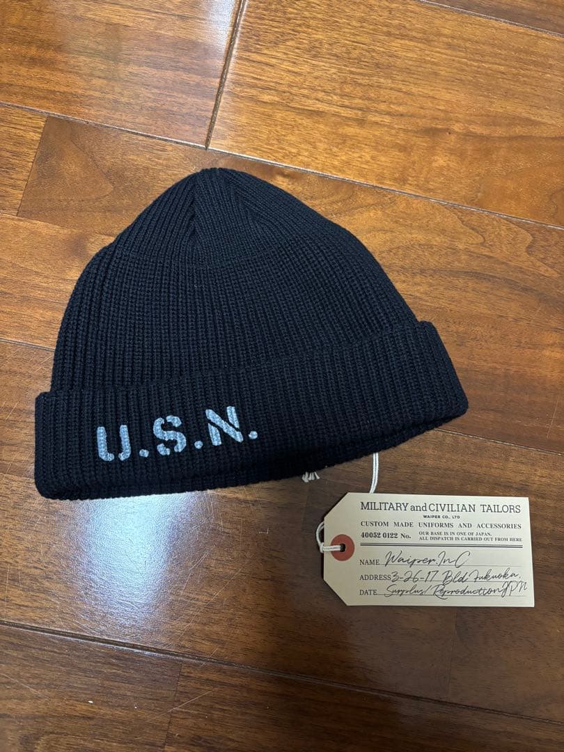 ワイパーインク　ニットキャップ　ブラック　新品