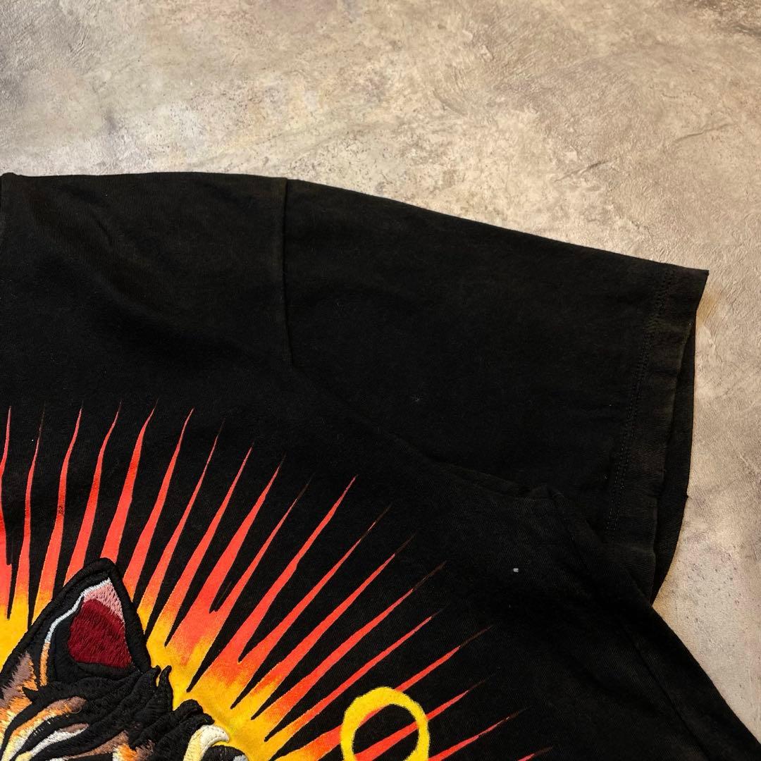 GUCCI グッチ キャット刺繍 Tシャツ ブラック サイズS