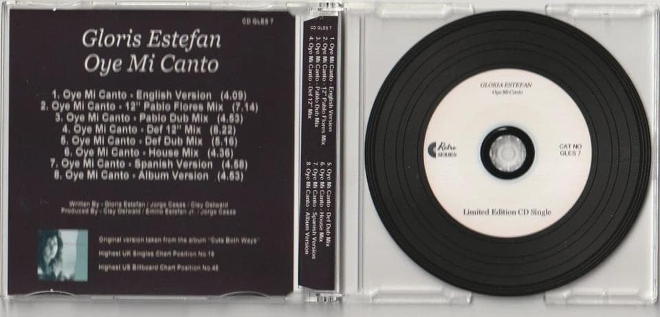 Gloria Estefan　Oye Mi Canto　リミックス集 CD
