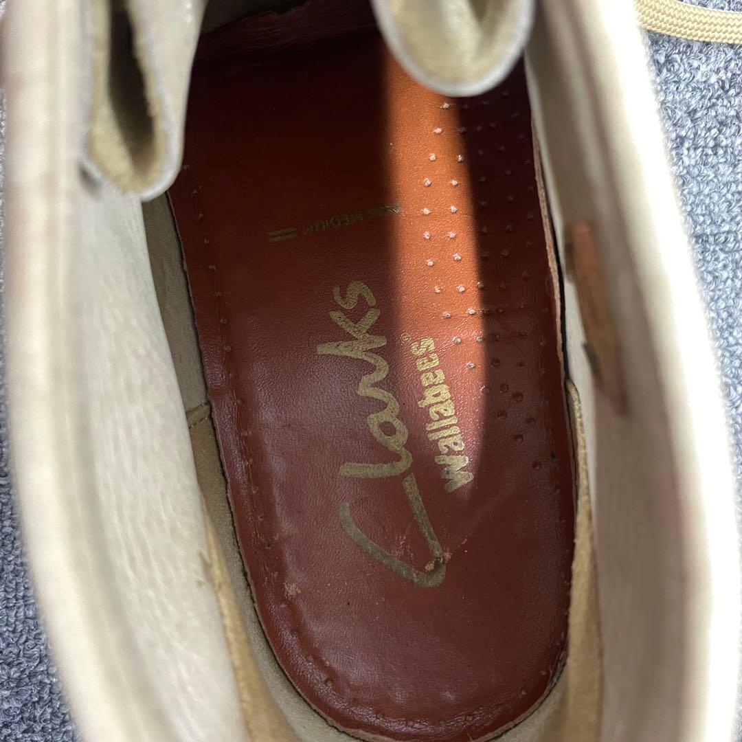 クラークス ワラビー Wallabees 26.5cm レザー ベージュ