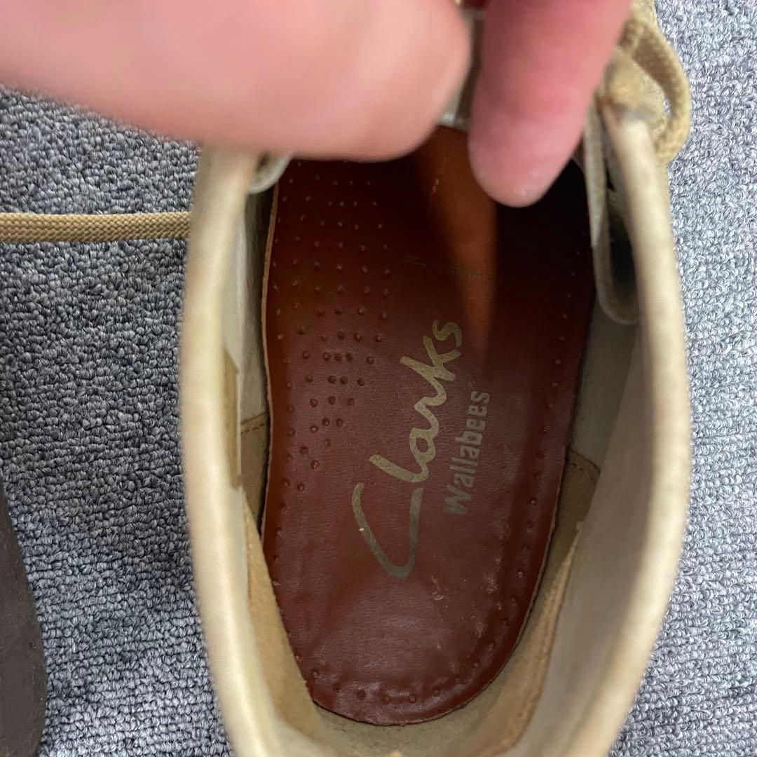 クラークス ワラビー Wallabees 26.5cm レザー ベージュ