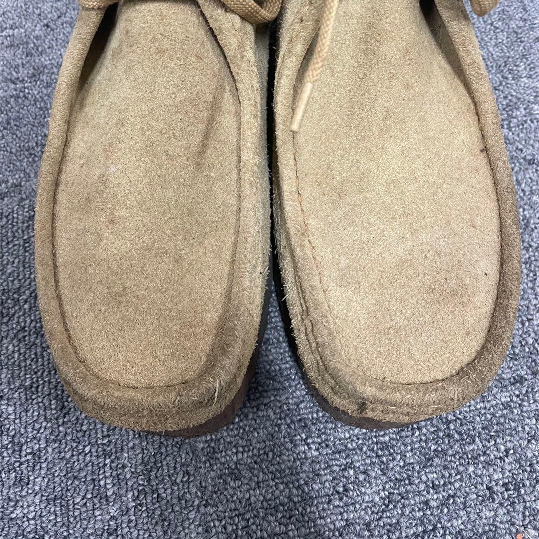 クラークス ワラビー Wallabees 26.5cm レザー ベージュ