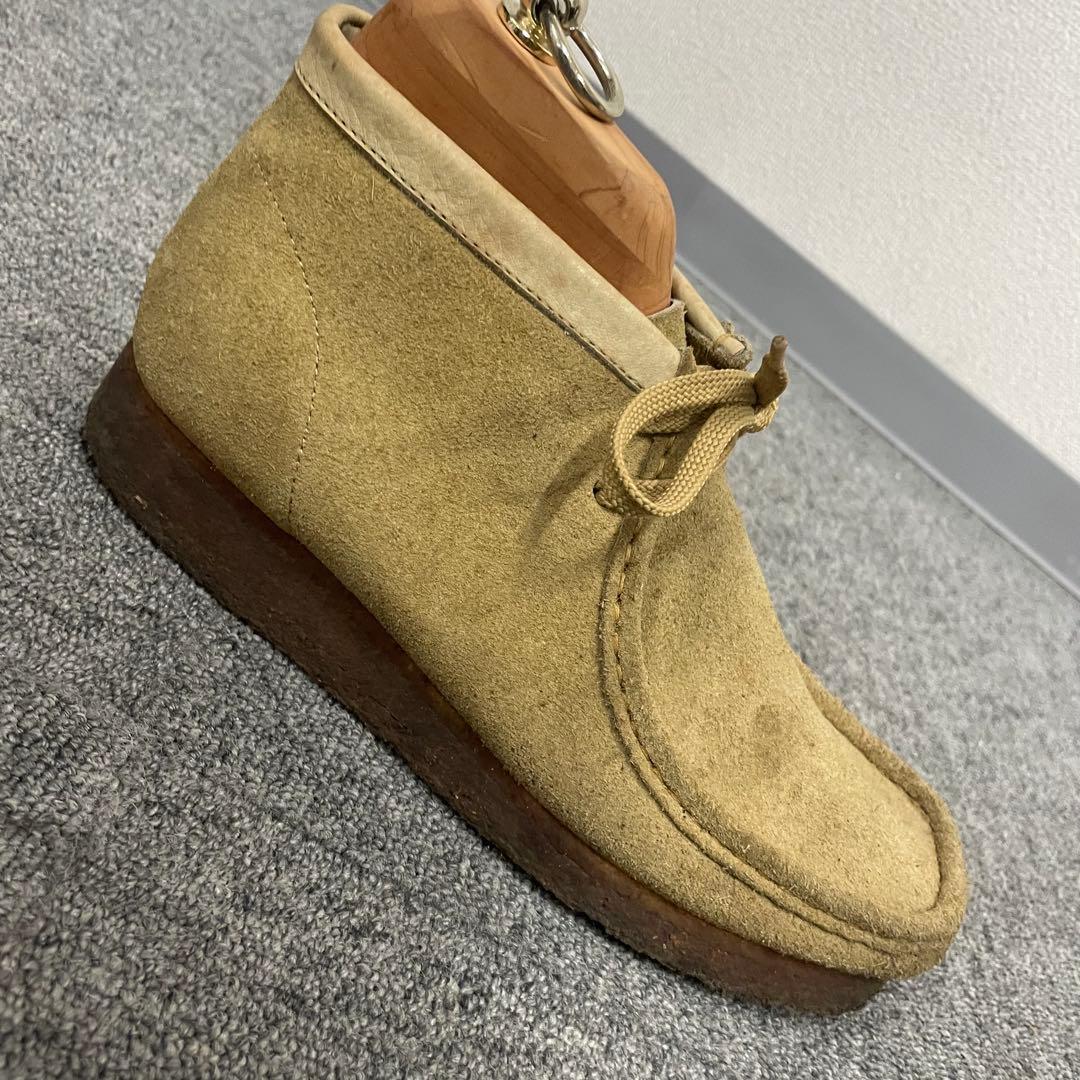 クラークス ワラビー Wallabees 26.5cm レザー ベージュ