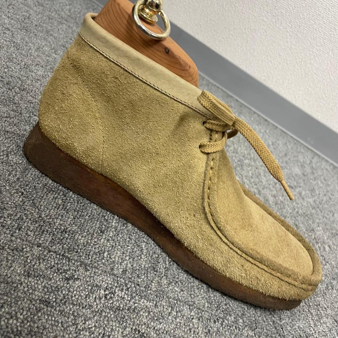 クラークス ワラビー Wallabees 26.5cm レザー ベージュ