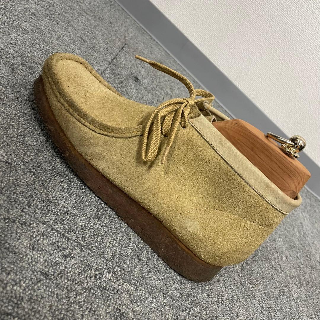 クラークス ワラビー Wallabees 26.5cm レザー ベージュ