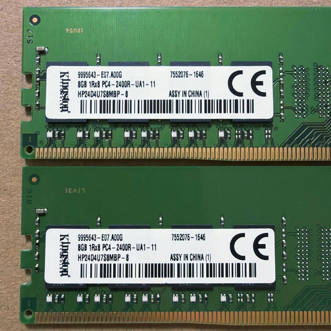 [36] デスクトップ PC メモリ8GBx2(16GB) DDR4 2400