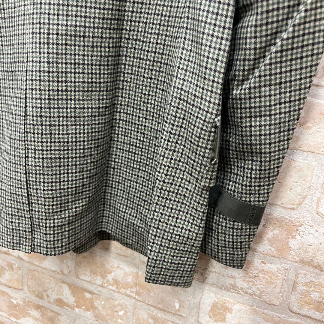 Paul Smith グリーン系チェック テーラードジャケット M