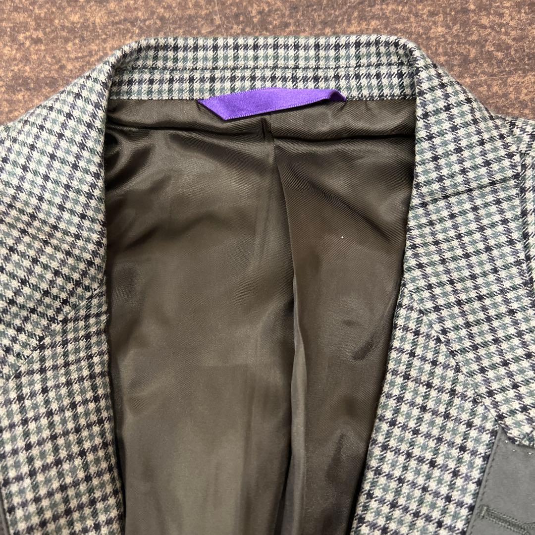 Paul Smith グリーン系チェック テーラードジャケット M