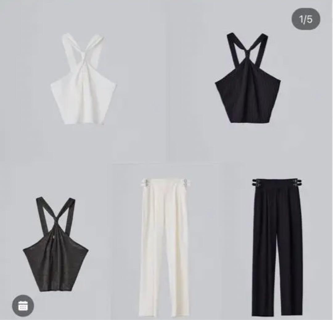 【1度使用】【送料込み】zoe tie tops black & gold