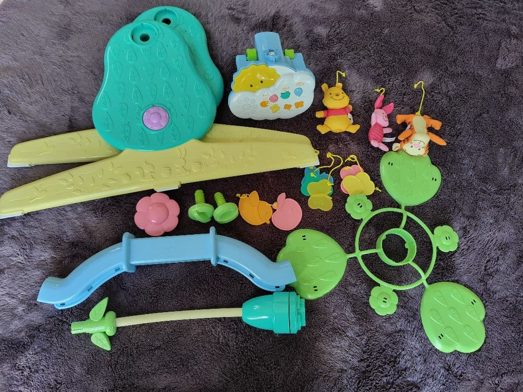 【美品】くまのプーさん　えらべる回転6WAY ジムにへんしんメリー