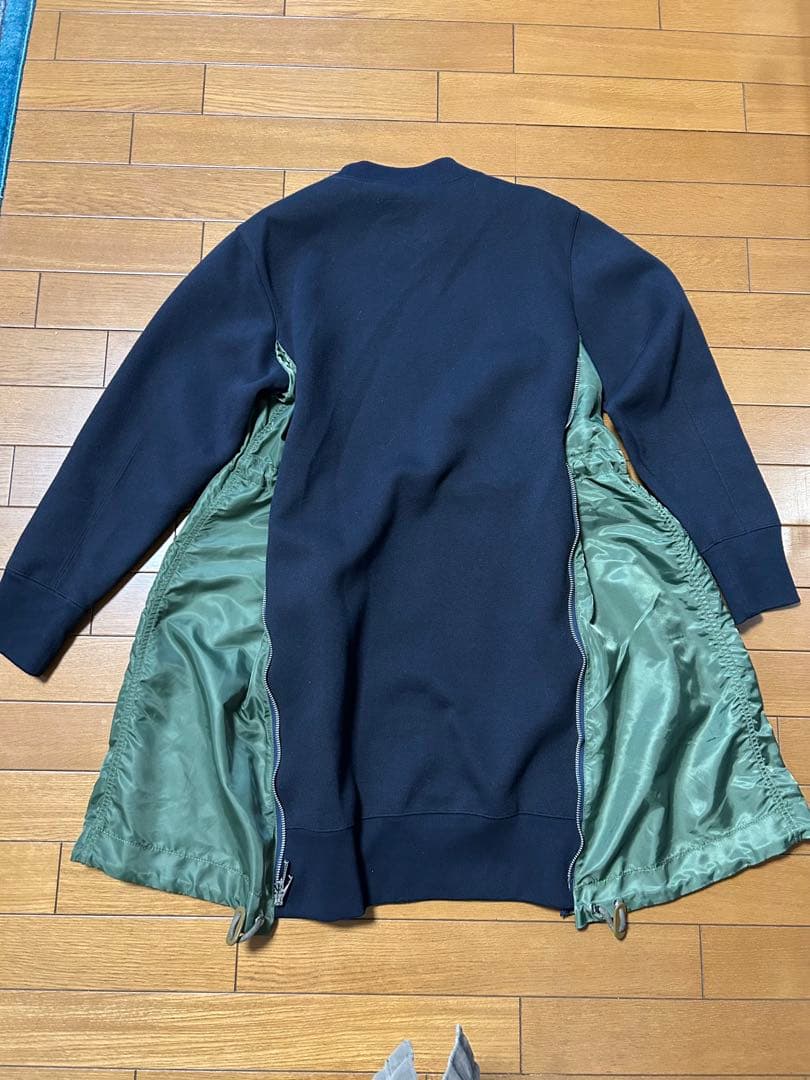 sacai ma1スウェットドッキング ワンピース　美品