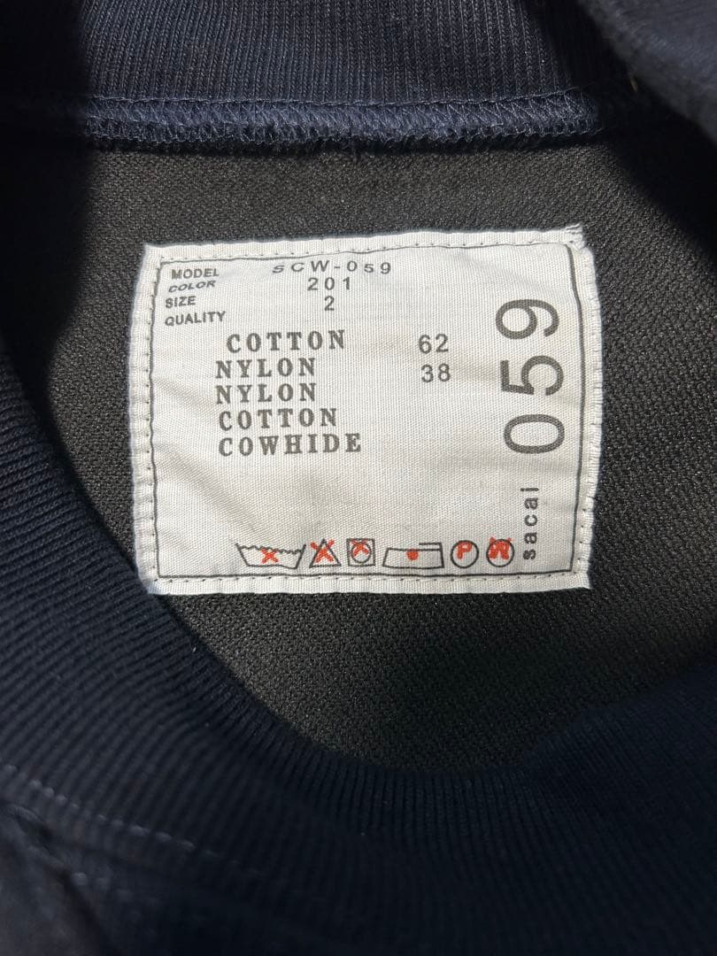 sacai ma1スウェットドッキング ワンピース　美品