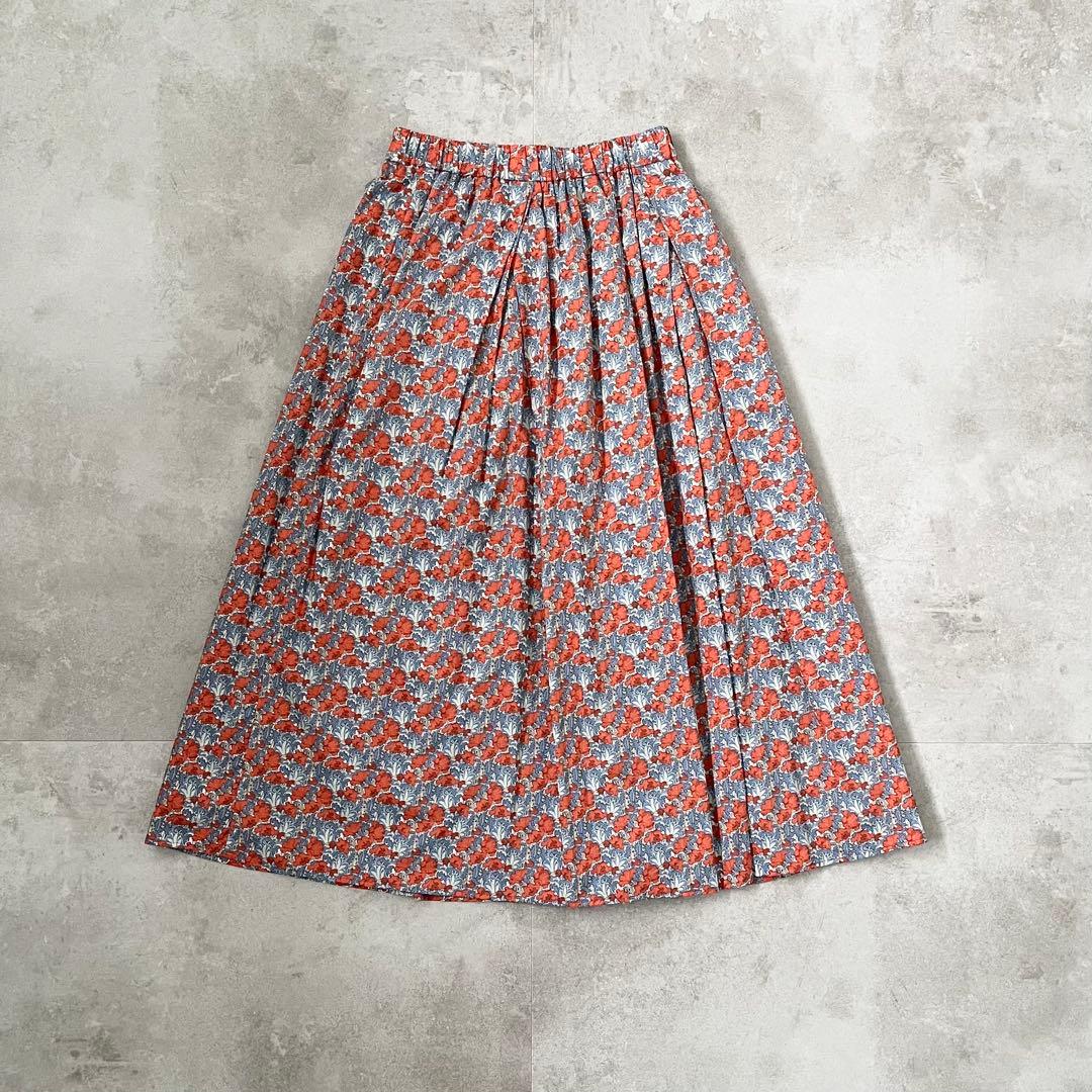 美品 kagure かぐれ リバティプリントスカート