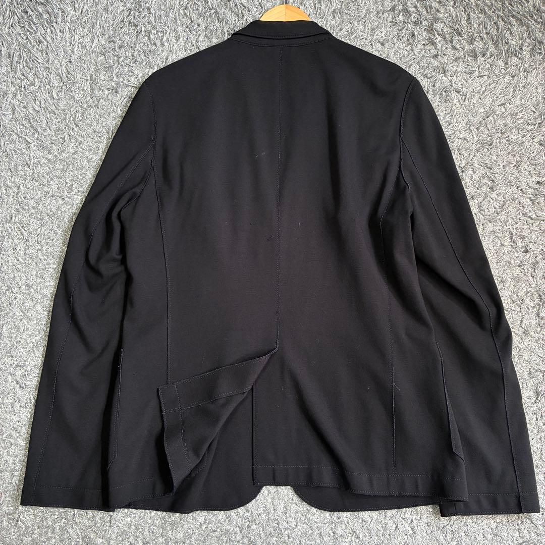 【良品】HUGO BOSS 赤タグ 2B テーラード ジャケット 黒 50